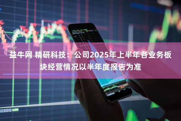 益牛网 精研科技：公司2025年上半年各业务板块经营情况以半年度报告为准