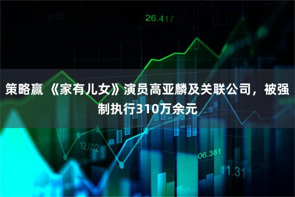 策略赢 《家有儿女》演员高亚麟及关联公司，被强制执行310万余元