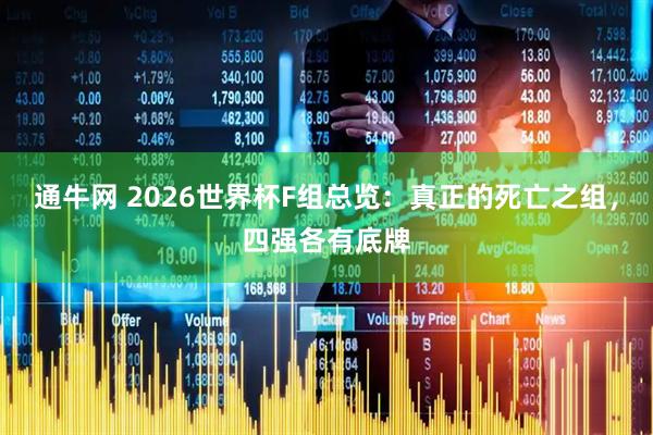 通牛网 2026世界杯F组总览：真正的死亡之组，四强各有底牌